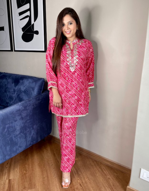 HEAVYWEIGHT PINK CO-ORD SET