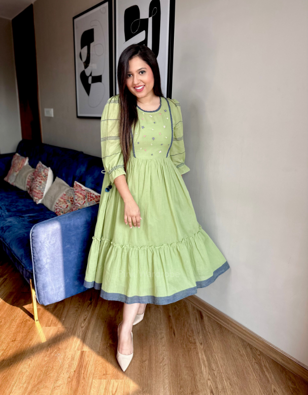 Buy Pure Cotton Women Dresses Online in India - Pink Wardrobe